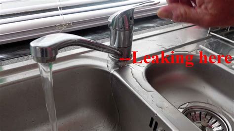 mixer tap leaking under sink|stop a leak in your tap handle or spout